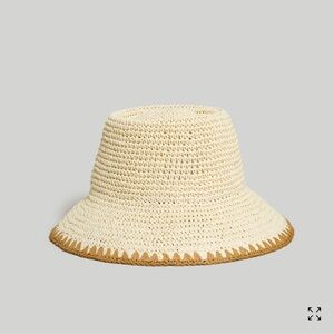 Madewell whipstich straw hat in medium/large